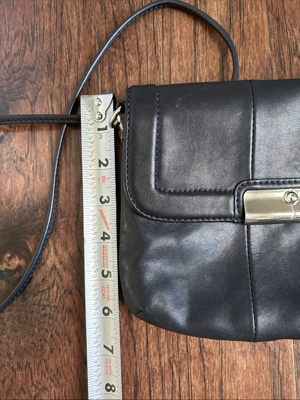 Vintage Kristin Coach Black Leather Crossbody Shoulder Bag